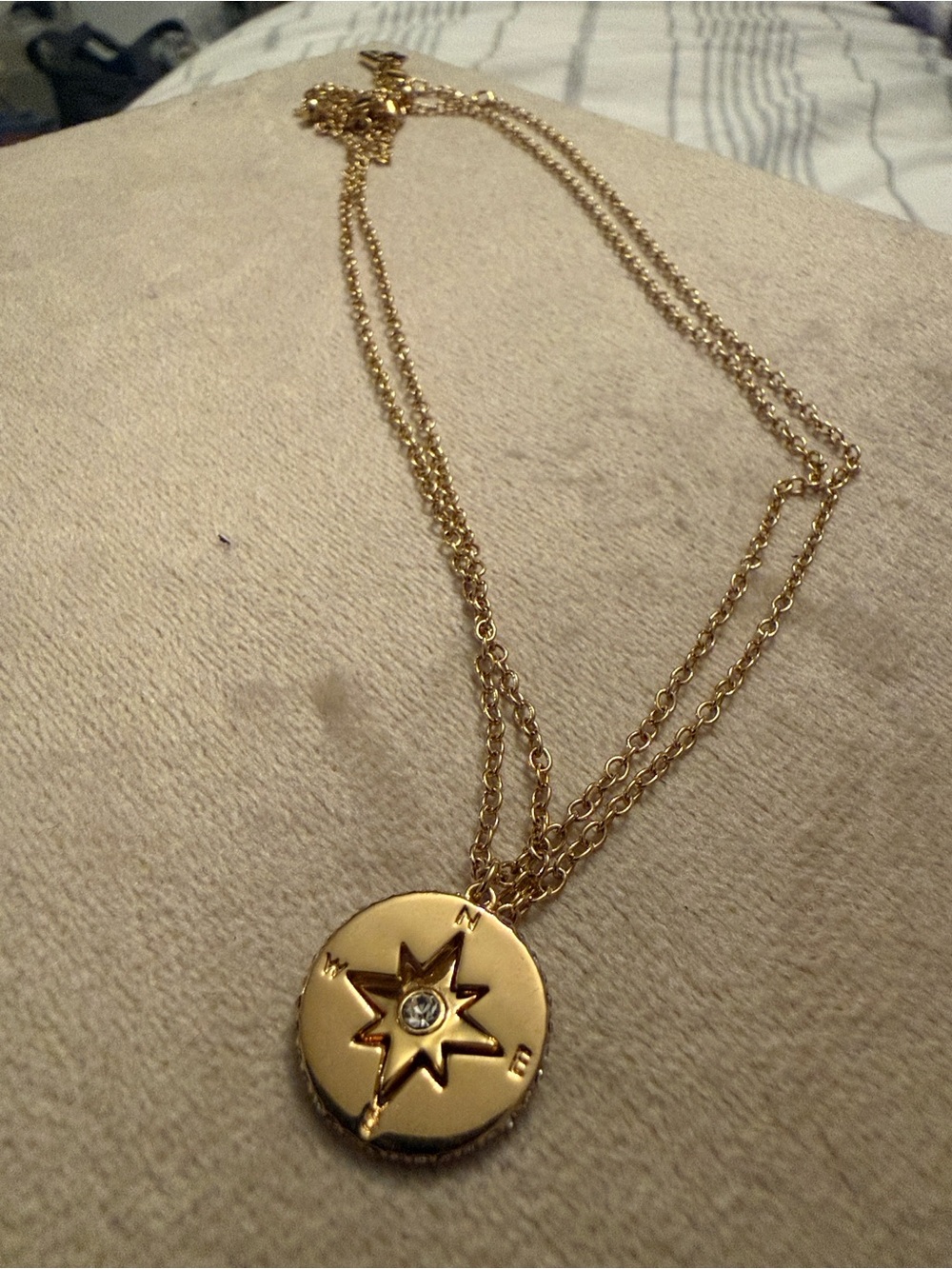 kate spade Gold Compass Star Pendant Layered Necklace
